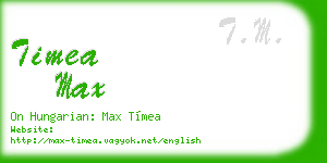 timea max business card
